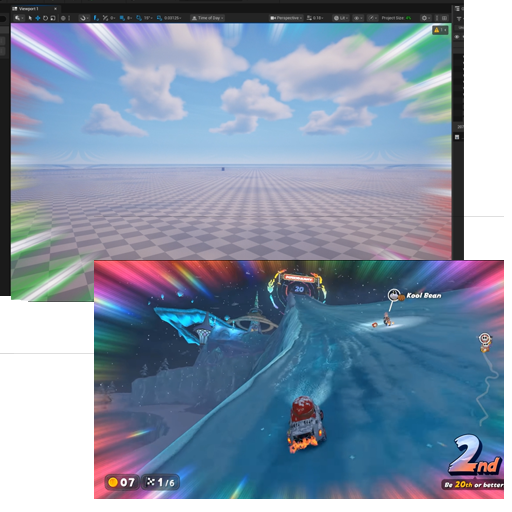 Knockout shader